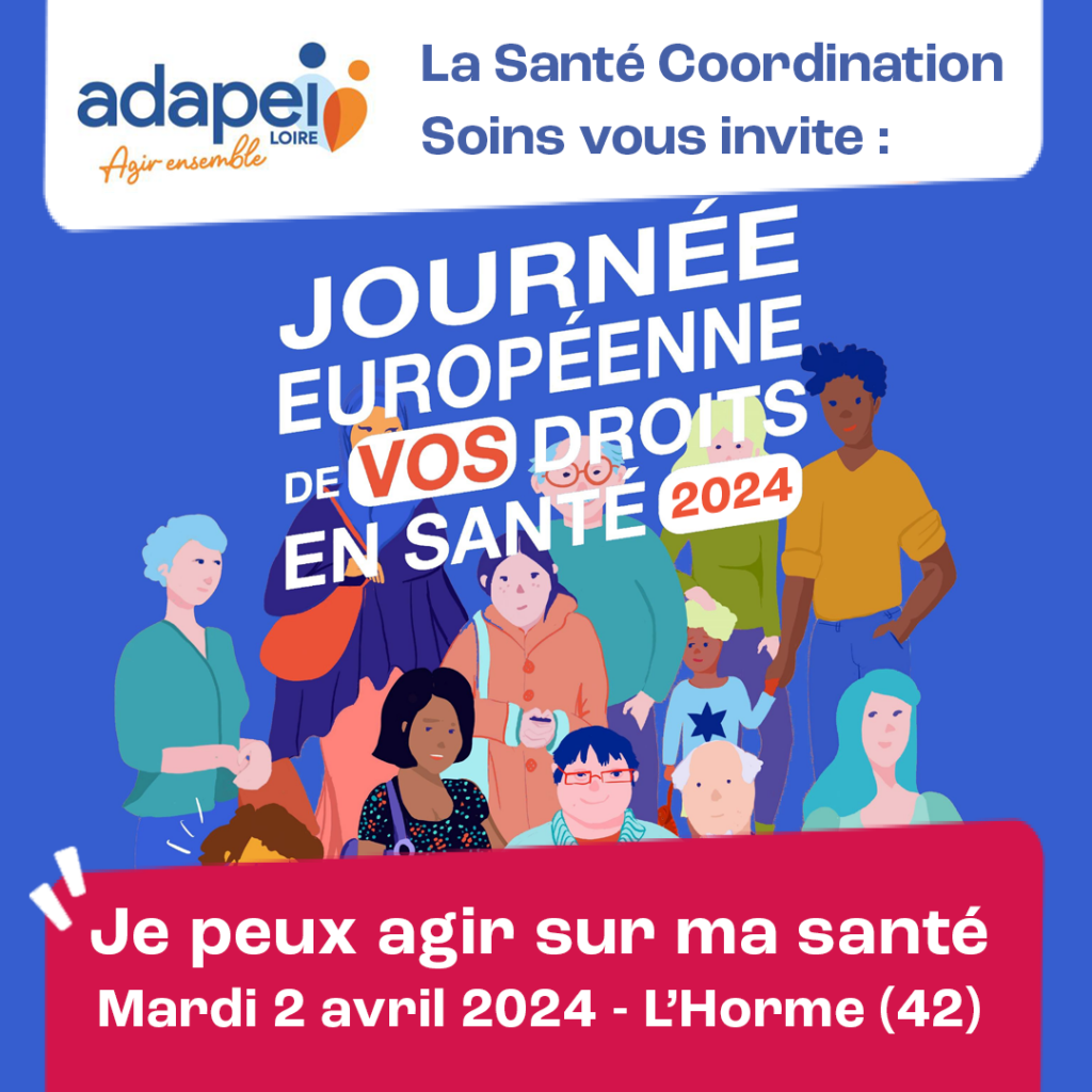 Visuel avec des personnages de la Journée Européenne de vos Droits en Santé