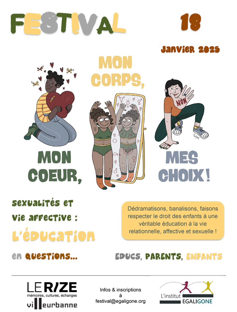 Visuel de jeunes avec un coeur symbolisant la vie affective