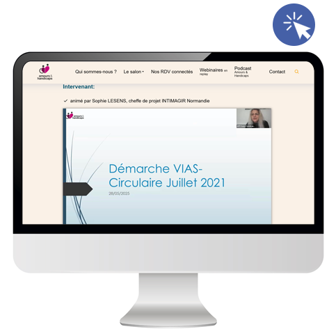 Xapture d'écran du webinaire "Coordinateur, référent ou personnes Ressources vie intime, affective et sexuelle….. Qui fait quoi ?"