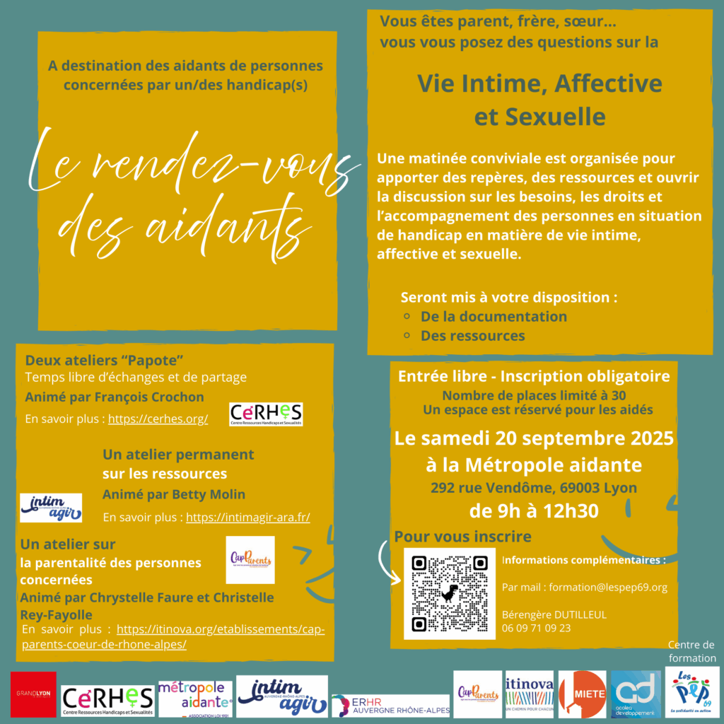 les rendez-vous des aidants, flyer avec programme