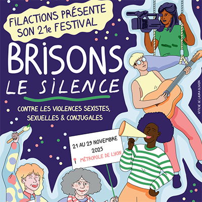 Image d'illustration, affiche du festival Brisons le silence de Filactions
