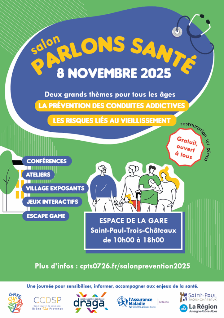 Salon Parlons Santé à Saint-Paul-Trois-Châteuax le 8 novembre