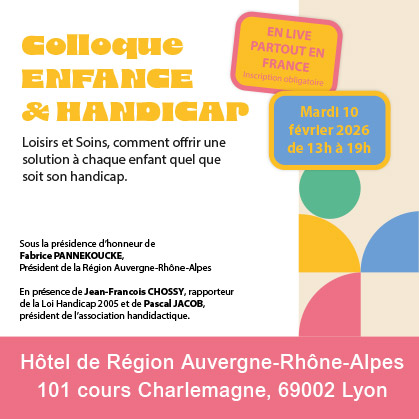 Affiche du colloque Enfance et Handicap