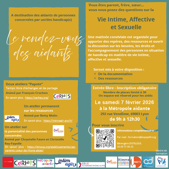 les rendez-vous des aidants, flyer avec programme