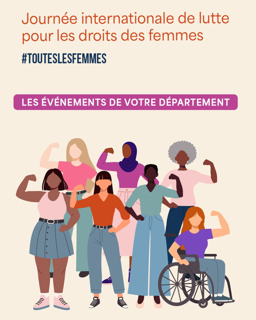 Groupe de femmes montrant leur force