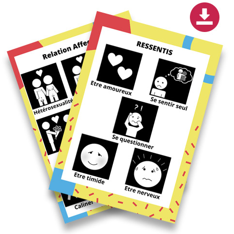 Brochure Pictogrammes vie amoureuse, sexuelle et intime