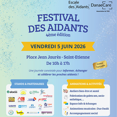 Affiche du festival des aidants à Saint-Etienne