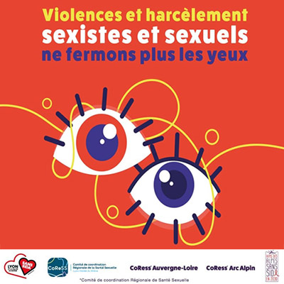 Affiche sur les violences sexistes et sexuelles dans le cadre de la semaine de la santé sexuelle du 1er au 5 juin 2026