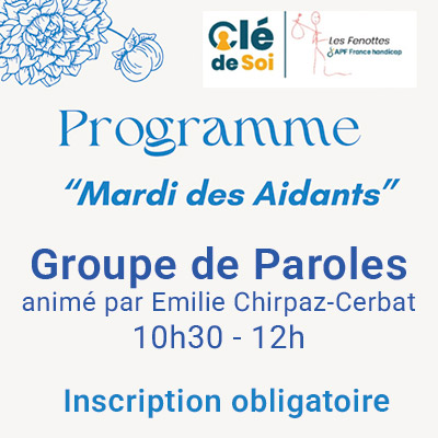 Mardi des aidants organisé par les Fenottes - APF France Handicap