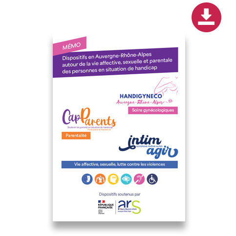 Les contacts des dispositifs Auvergne-Rhône-Alpes : Intimagir, Cap Parents, Handigynéco