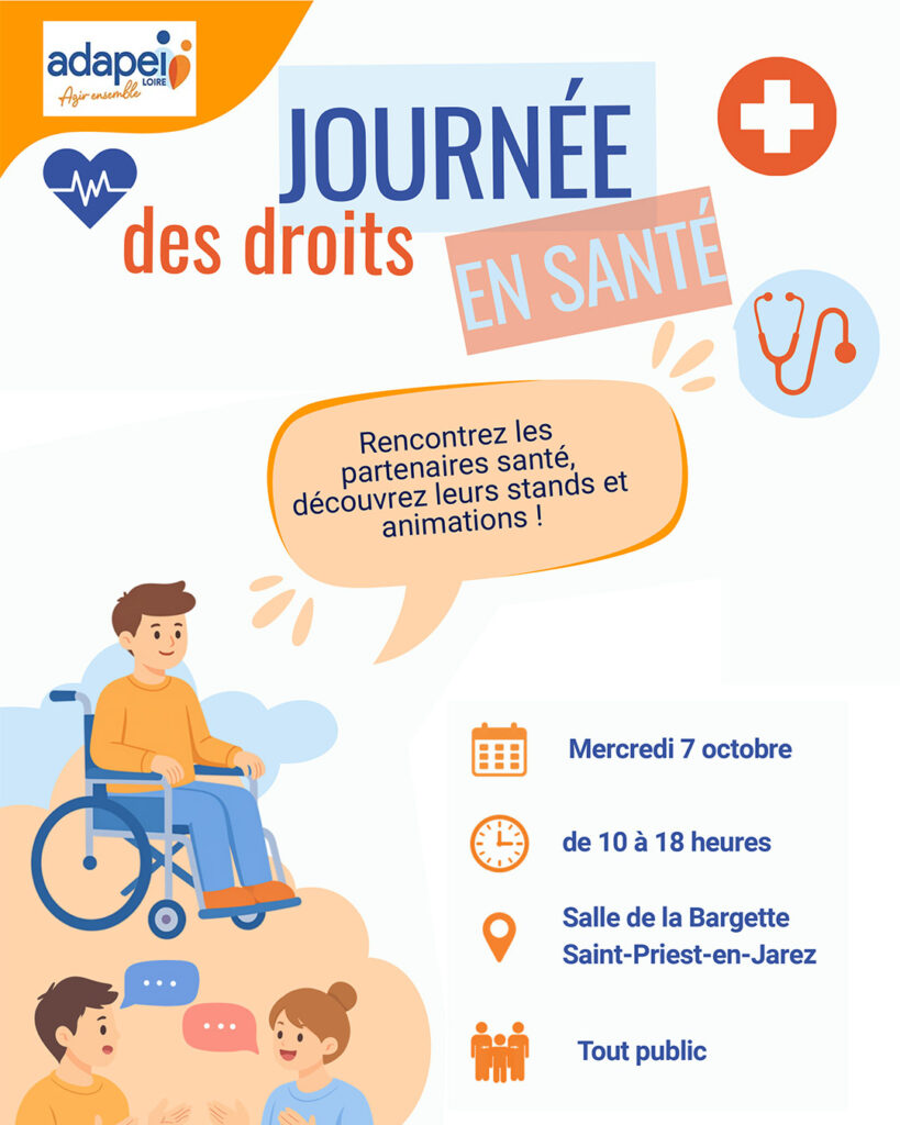 Journée des droits en santé de l'Adapei de la Loire, le 7 octobre 2026