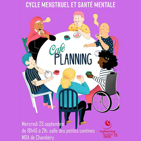 Café asso : le cycle menstruel et la santé mentale par le PF73 - Chambéry