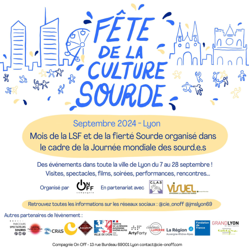 dessin de lyon : fête de la culture sourde