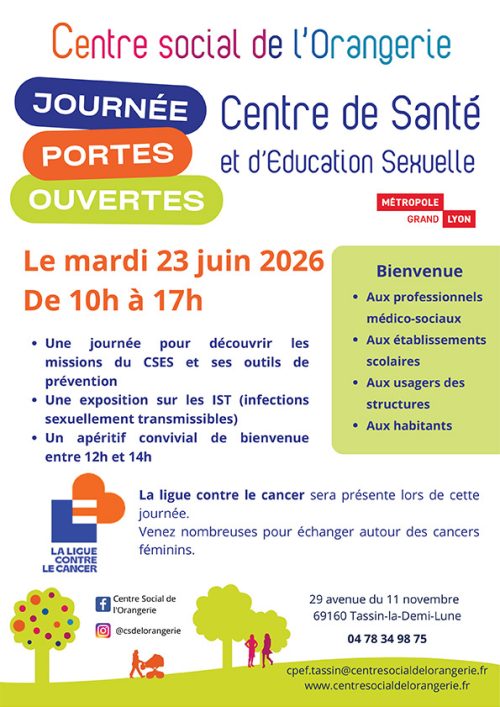 Journée portes ouvertes du centre de santé et d'éducation sexuelle De Tassin la demi-lune