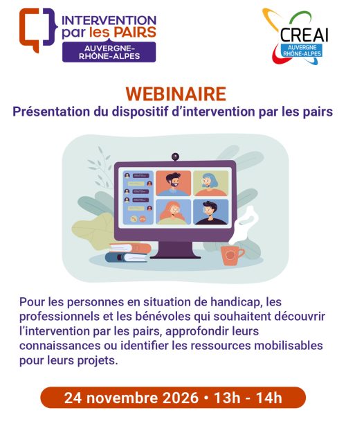 Webinaire présentation du dispositif d'intervention par les pairs auvergne-rhône-alpes