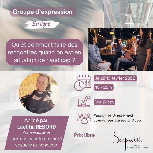 Groupe d'expression autour de la rencontre - Laetitia Rebard - Sexpair