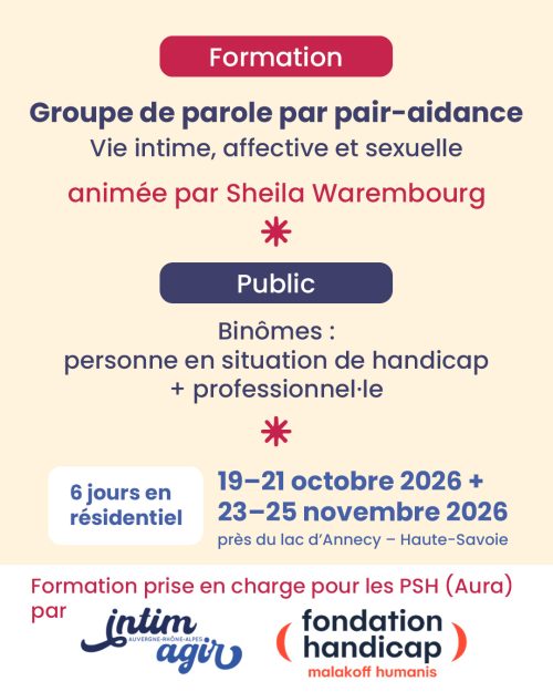 Formation Groupe de parole par pair-aidance animée par Sheila Warembourg