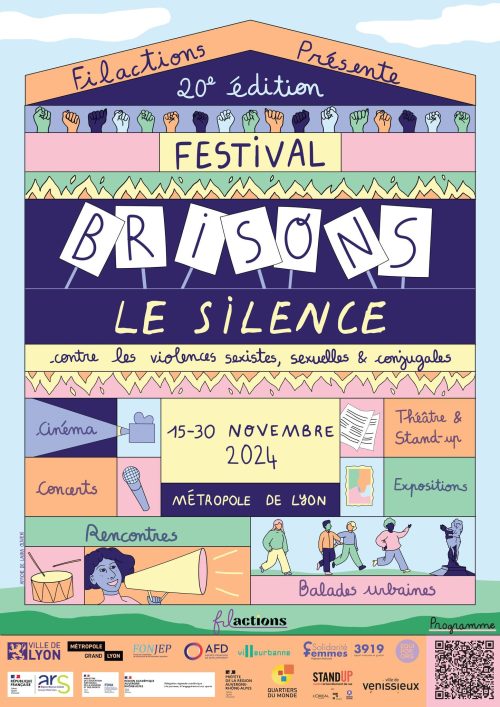 Affiche festival brisons le silence de filactions